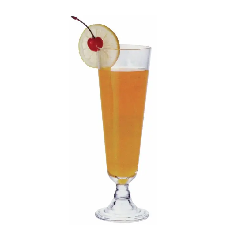 Set Of 6 Clear Footed Polycarbonate Glasses 1