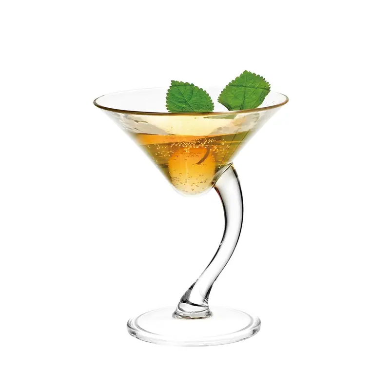 Set Of 6 Clear Polycarbonate Martini Glasses 1