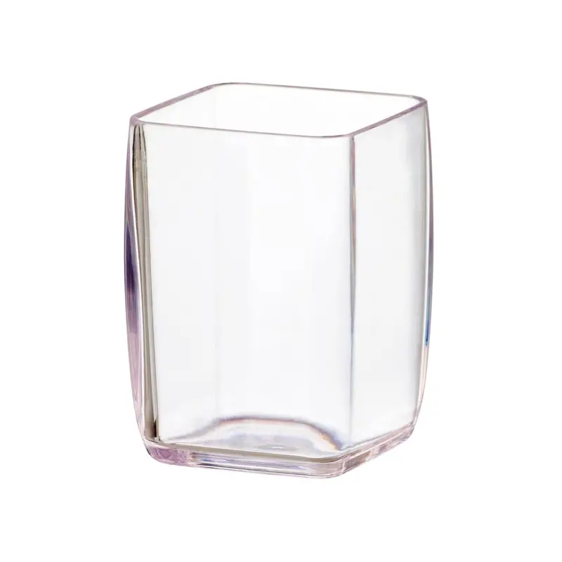 Set Of 6 Clear Square-Profile Polycarbonate Tumblers 1