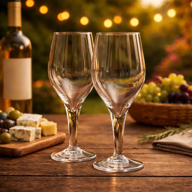 Set Of Two Elegant Wine Glasses 1