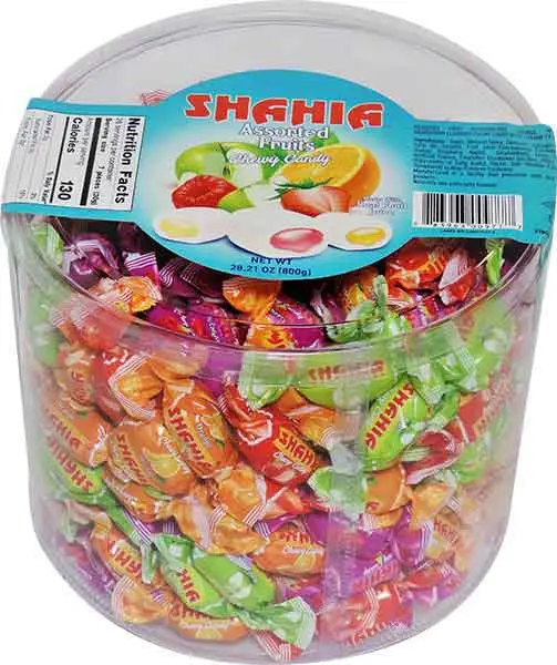 Shahia Assorted Fruit Chewy Candies – Soft Centered, 800 G 1