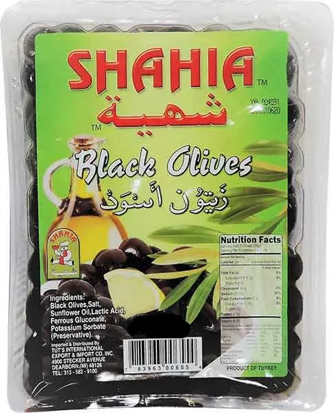 Shahia Premium Black Olives – 992 G (35 Oz) Brine-Cured 1