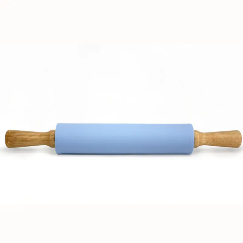 Sky Blue Food-Grade Silicone Rolling Pin 1