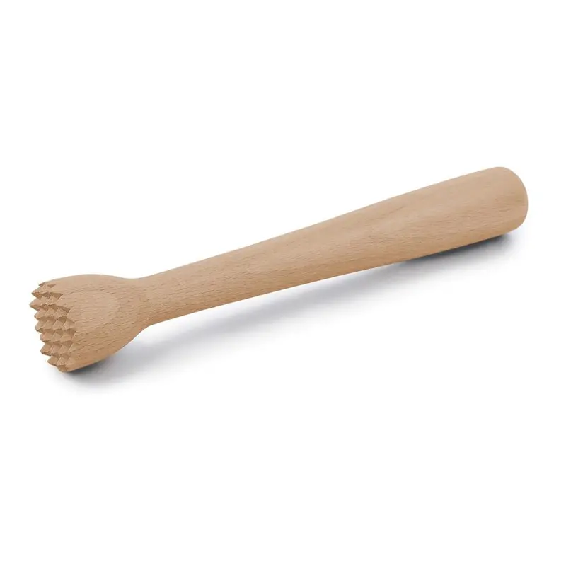 Solid Beechwood Muddler For Cocktails And Herb Crushing 1