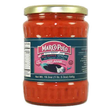 Spicy Ajvar Red Pepper Spread – 19.3 Oz (Marco Polo) 1
