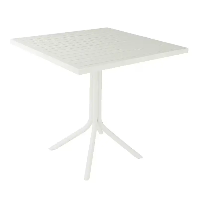 Square 30-Inch Cafe Table – Compact Aluminum Bistro Surface 1
