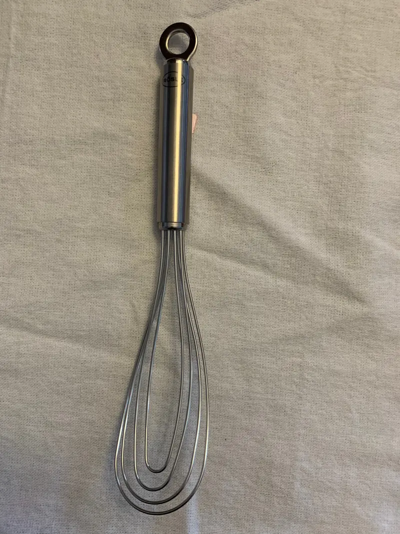 Stainless Steel Flat Whisk For Pancake Batter And Thin Mixtures 1