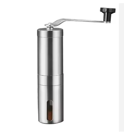 Stainless Steel Manual Coffee Grinder – Adjustable Burr Mill 1