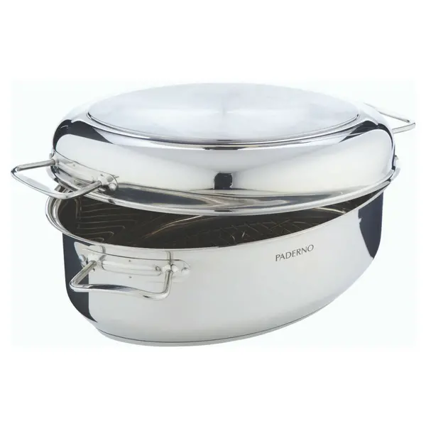 Stainless Steel Multi-Function Roasting Pan With Removable Rack 1