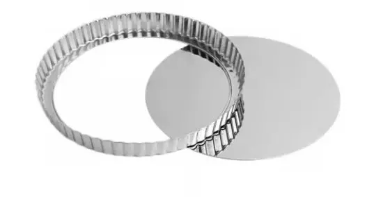 Stainless Steel Tart Pan With Removable Bottom – 9-Inch Diameter 1
