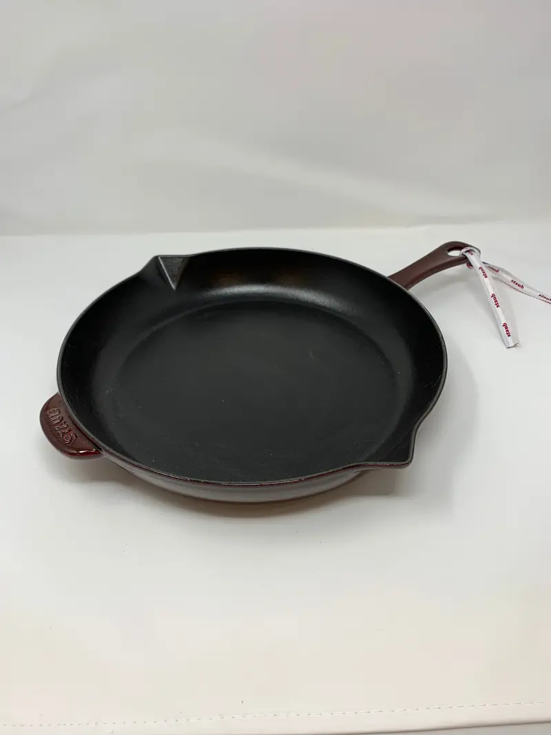 Staub 12-Inch Wide Enameled Cast Iron Fry Pan 1
