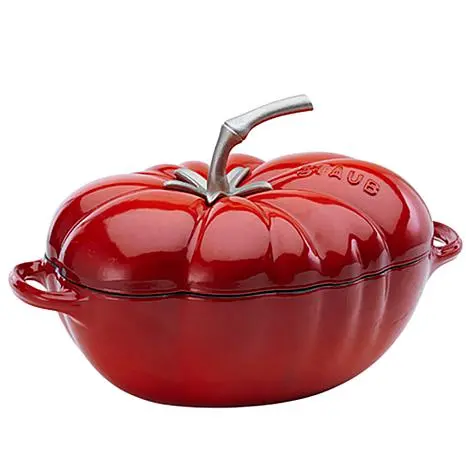 Staub Tomato-Shaped Enamel Cast Iron Cocotte 1
