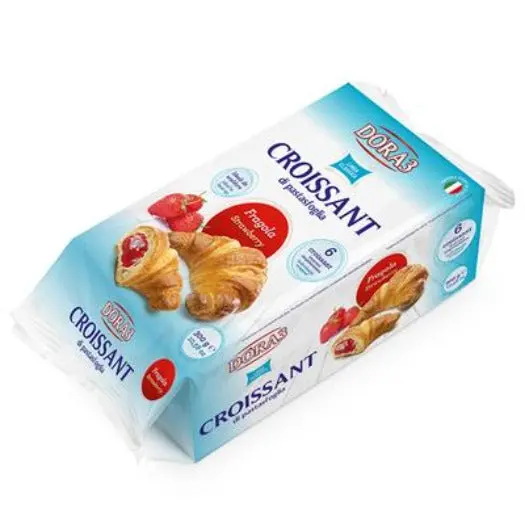 Strawberry Jam-Filled Croissants By Dora – 6-Pack (250G) 1