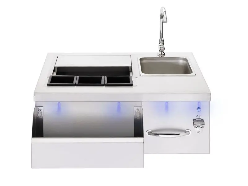Summerset 30-Inch Outdoor Beverage & Prep Center With Integrated Led Lighting 1