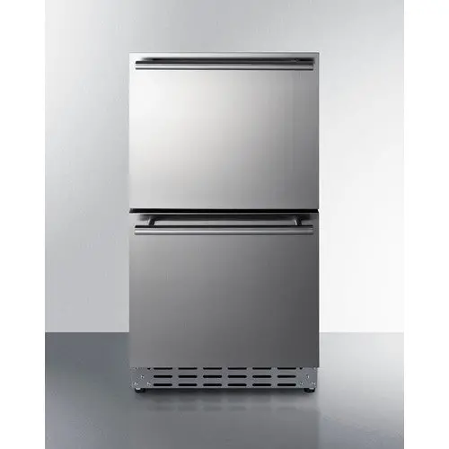 Summit 18" Outdoor Ada Refrigerator – Drawer Configuration 1