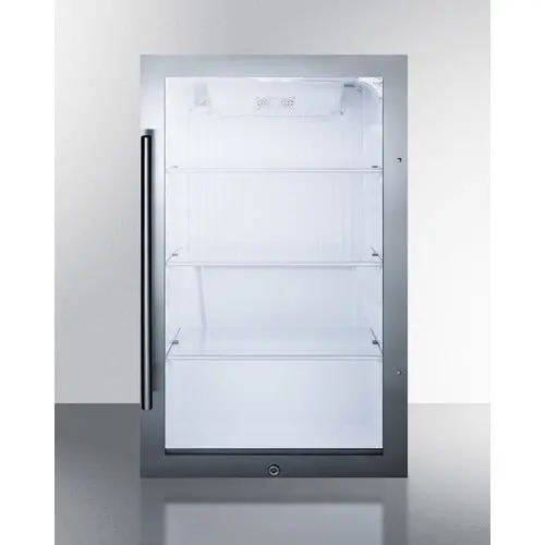 Summit 19-Inch Outdoor Beverage Cooler – Premium Glass Door And Secure Lock System 1