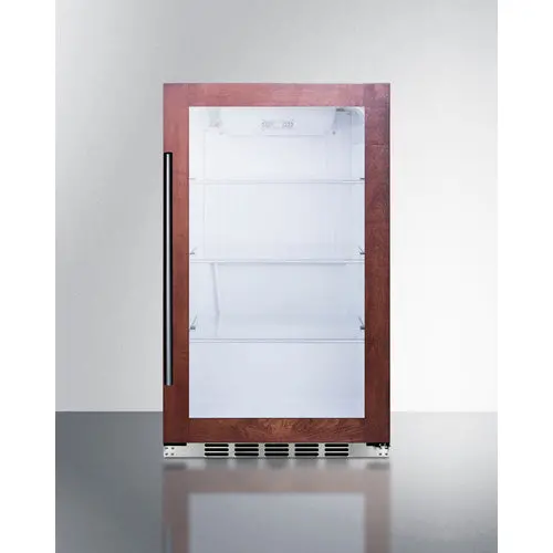 Summit 19-Inch Panel-Ready Outdoor Beverage Center – Frameless Glass Door Option 1