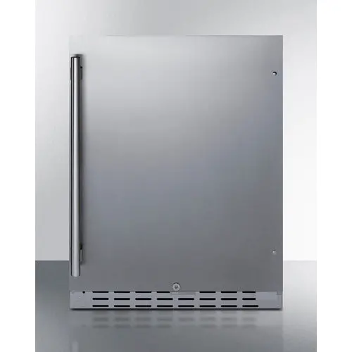 Summit 24" Outdoor Ada Refrigerator – Locking Door, Accessible Height 1