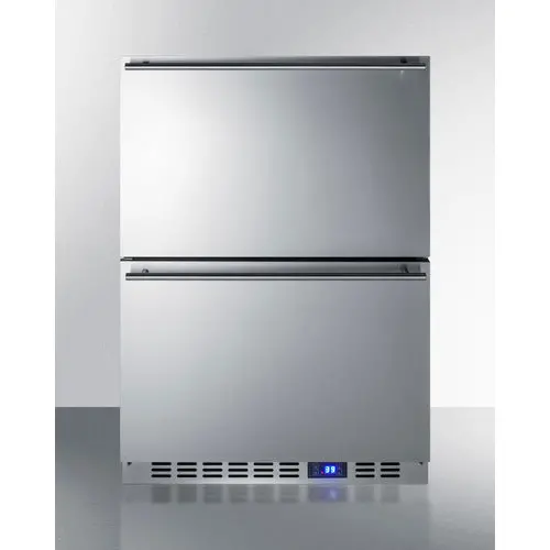 Summit 24" Outdoor Refrigerator – Drawer Storage Layout 1