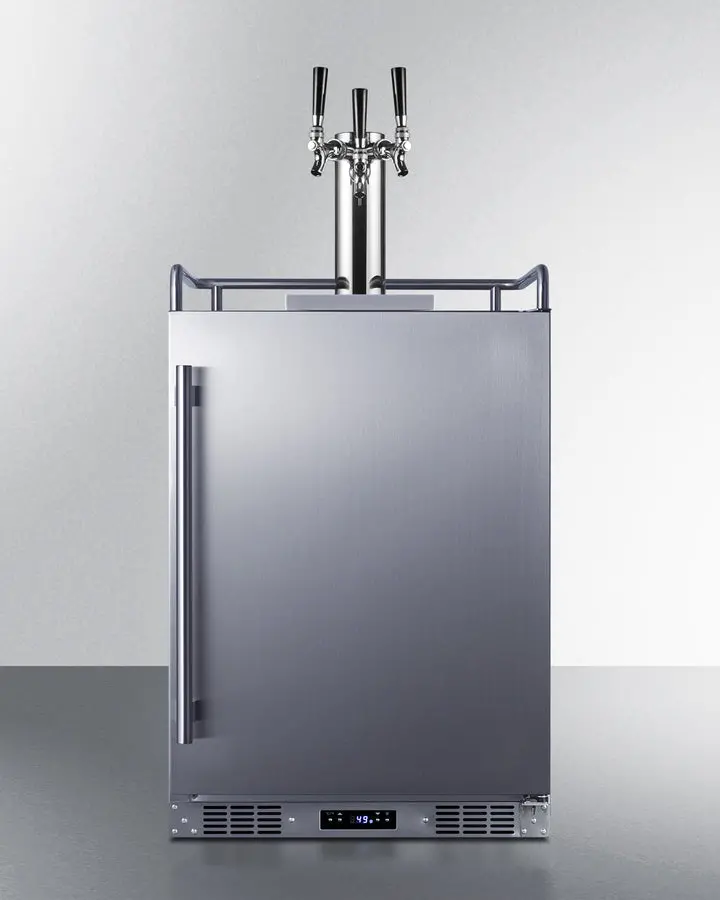 Summit 24" Ul-Listed Outdoor Kegerator – Solid-Door Configuration 1