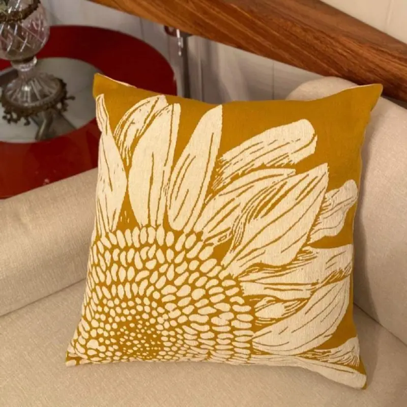 Sunflower Yellow Decorative Cushion Cover – 50X50 Cm 1