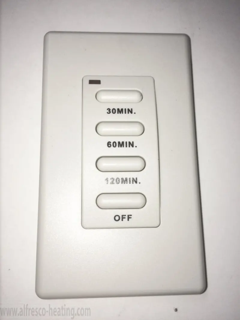 Sunpak Wireless Wall-Mount Timer For Two-Stage Heater Remote Control 1