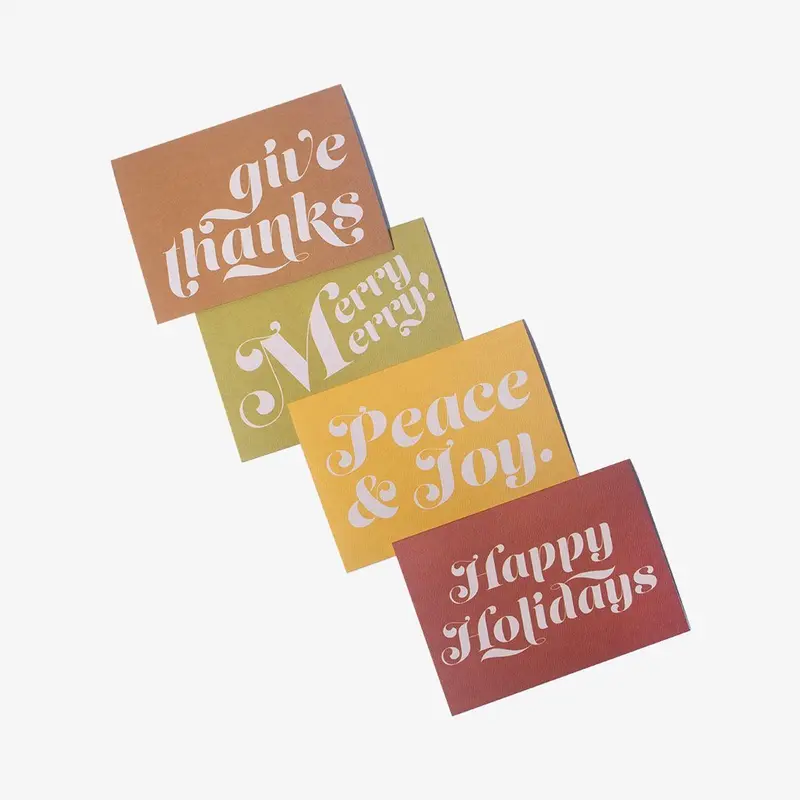 Sustainable Greeting Card Set With Recycled Paper 1