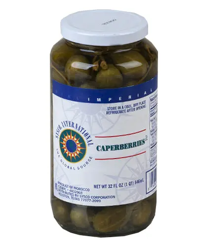 Sysco Caperberries, 32 Oz Jar 1