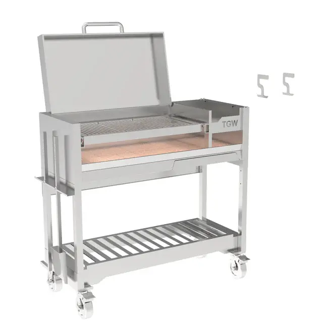 Tagwood Freestanding Argentine Gaucho Grill – Wood And Charcoal Compatible 1