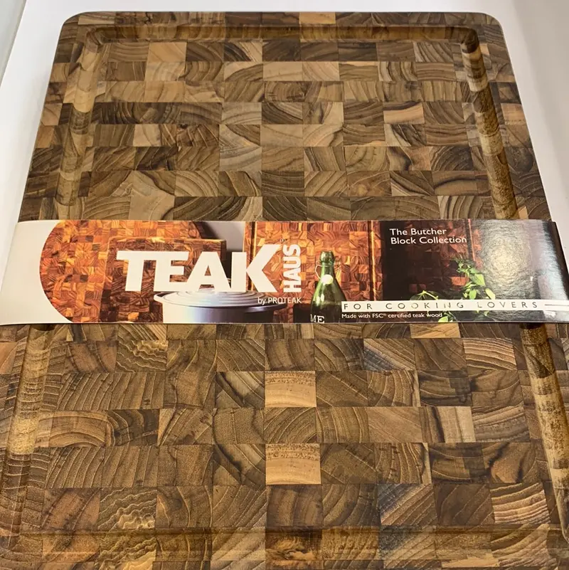 Teak Haus End-Grain Cutting Board – Premium Butcher Block Style (#311) 1