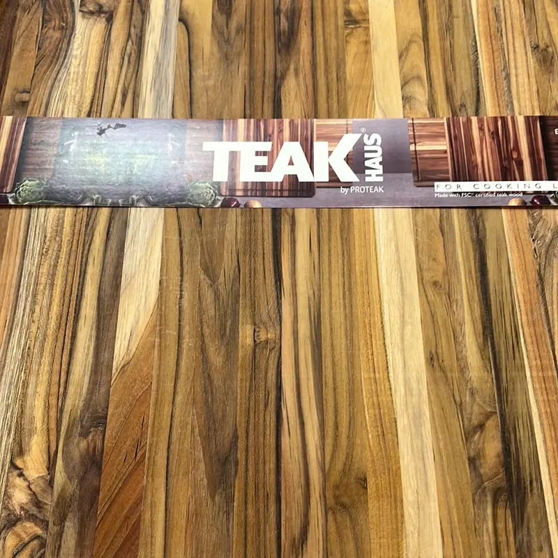 Teakhaus Solid Teak Rectangle Cutting Board (24" X 18" X 1.5") 1