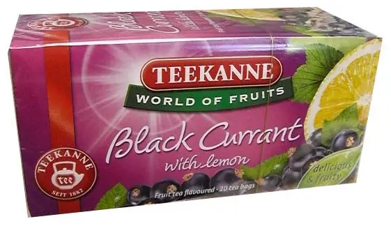Teekanne Black Currant & Lemon Herbal Tea, 20 Tea Bags 1