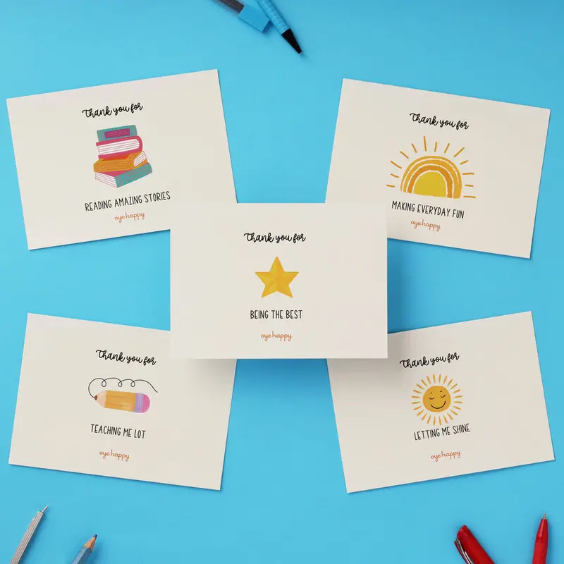 Thank-You Cards For Teachers (5-Pack) 1
