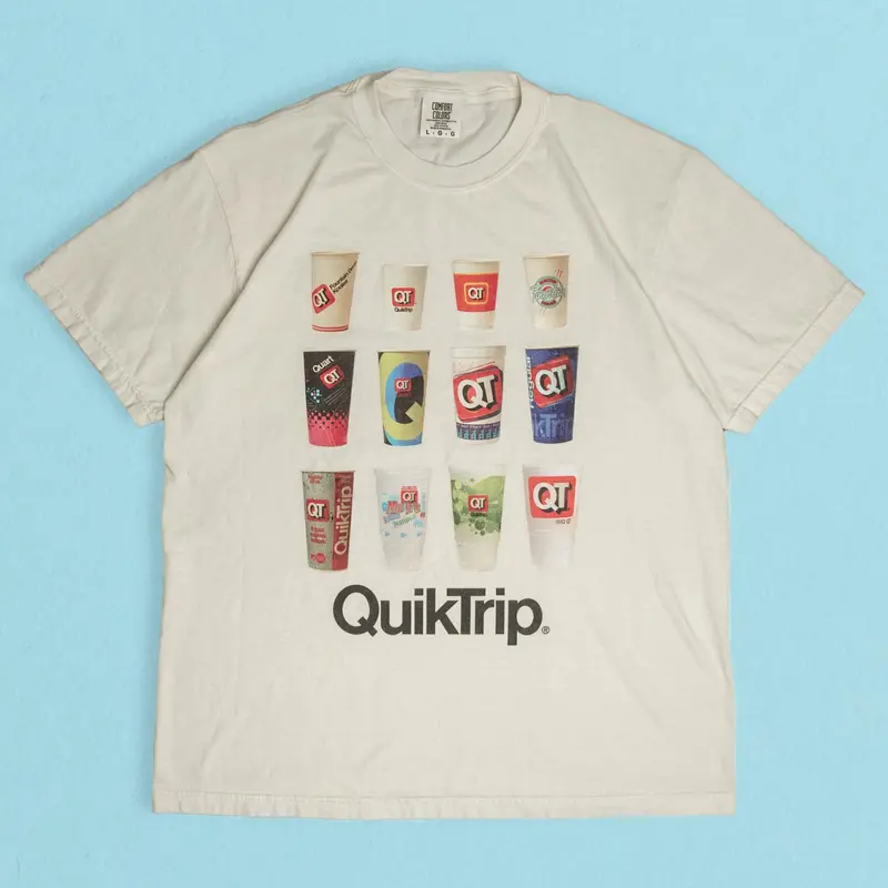 The Many Cups Of Qt Heavyweight Cotton T-Shirt 1