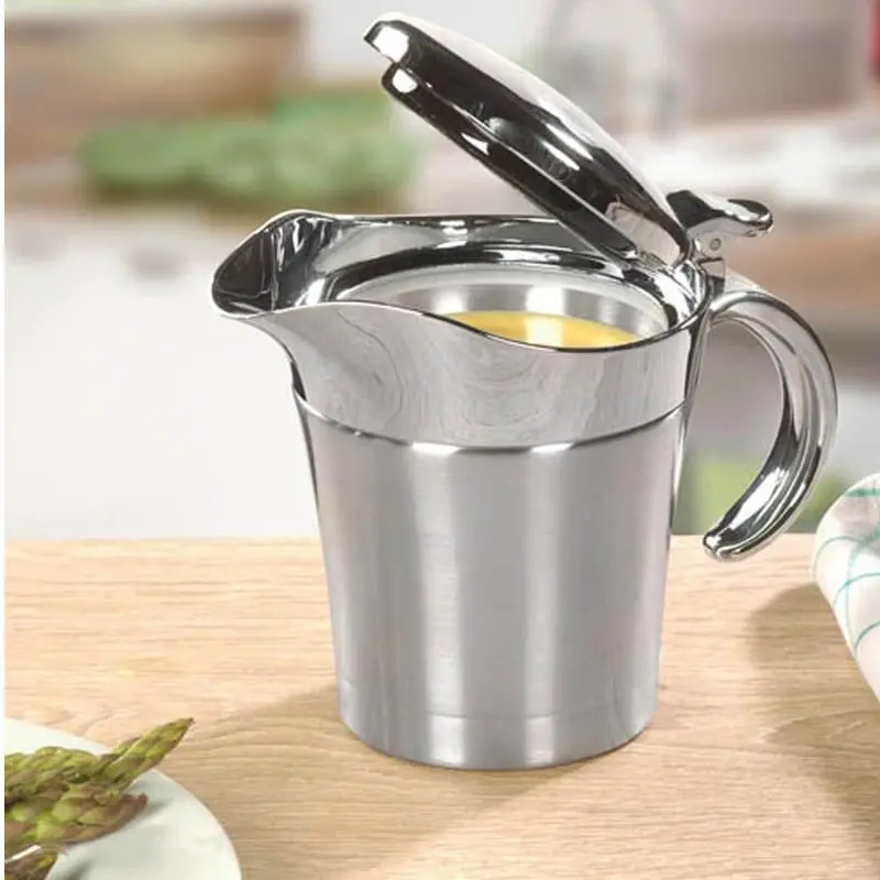 Thermalux Stainless Steel Saucier Pan – 16 Oz, Double-Walled 1