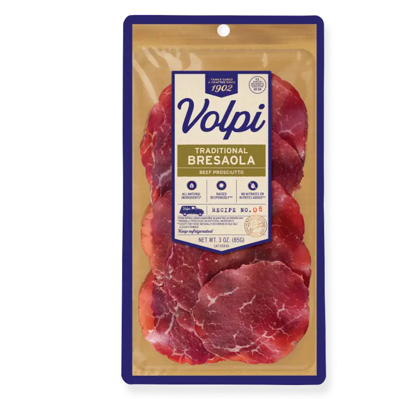 Thinly Sliced Bresaola Beef Prosciutto By Volpi – 3 Oz (85G) 1