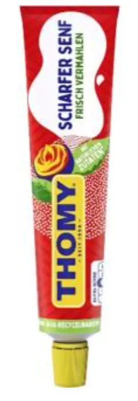 Thomy Extra-Hot Spicy Mustard – 200Ml Tube 1
