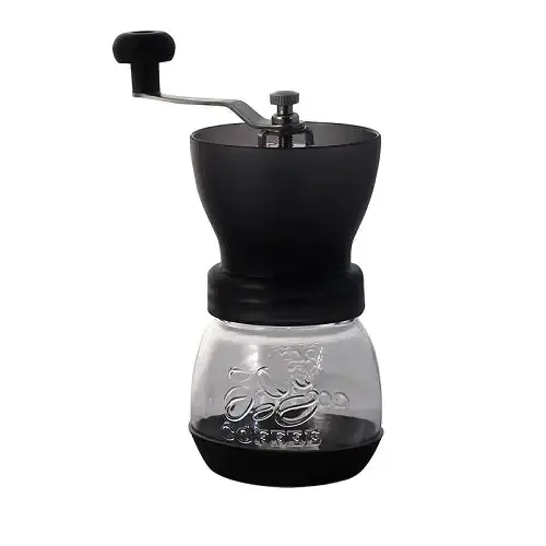 Tiamo Glass Manual Coffee Grinder 1