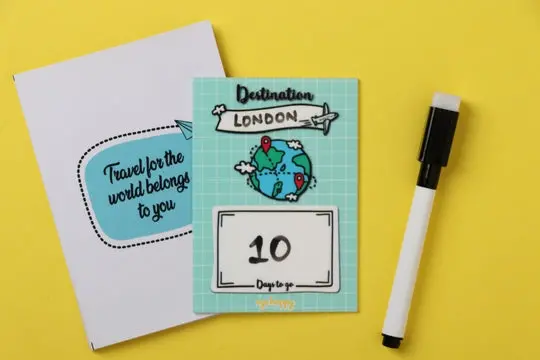 Travel-Themed Countdown Magnet Set 1