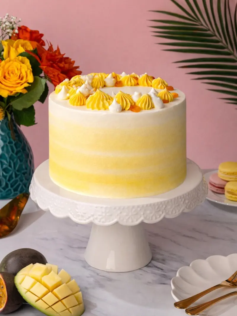 Tropical Mango Passionfruit Cake 1