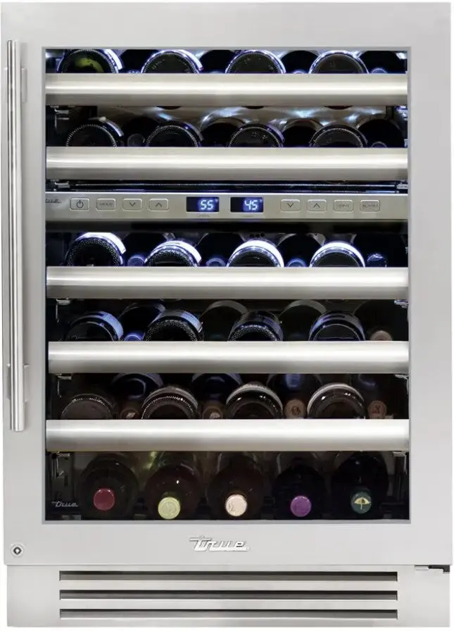 True 24" Outdoor Dual-Zone Glass-Door Wine Cabinet 1