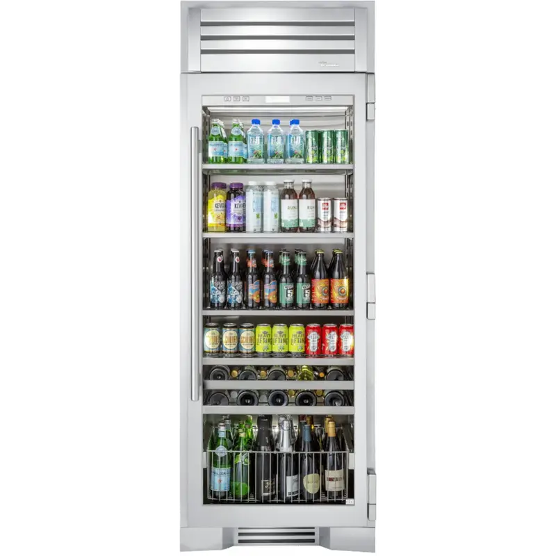 True 30" Glass-Door Indoor Refrigerator 1