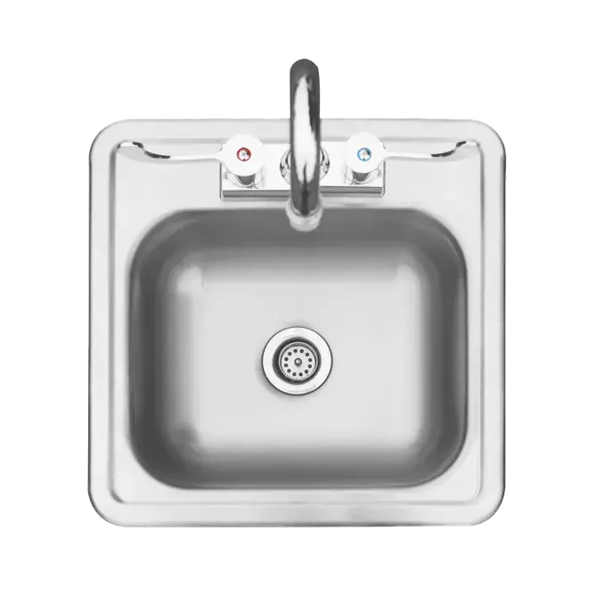 Trueflame 15X15-Inch Drop-In Stainless Steel Sink 1