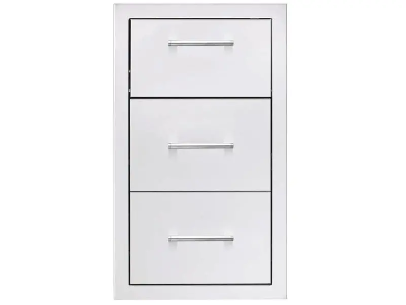 Trueflame 17-Inch Triple-Drawer Cabinet For Outdoor Kitchens 1