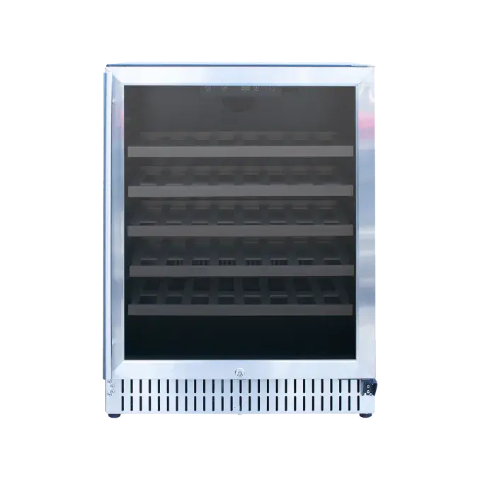 Trueflame 24-Inch Glass-Door Outdoor Wine Refrigerator With Integrated Locking Mechanism 1