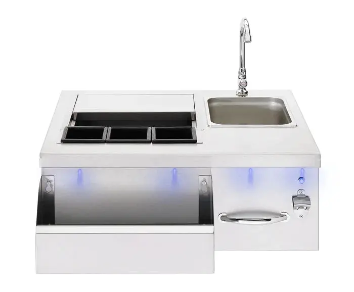 Trueflame 30-Inch Beverage And Prep Station With Built-In Led Lighting 1