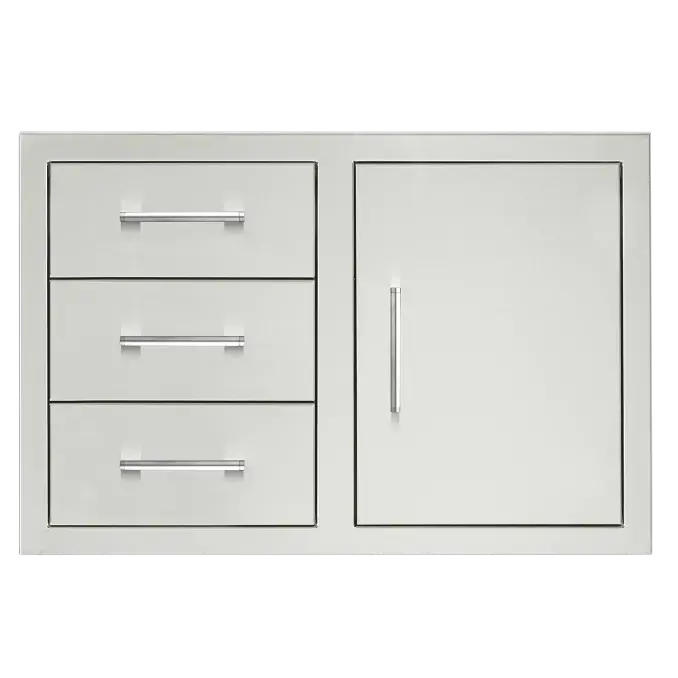 Trueflame 33-Inch Combo Unit: Two Drawers Plus Access Door 1