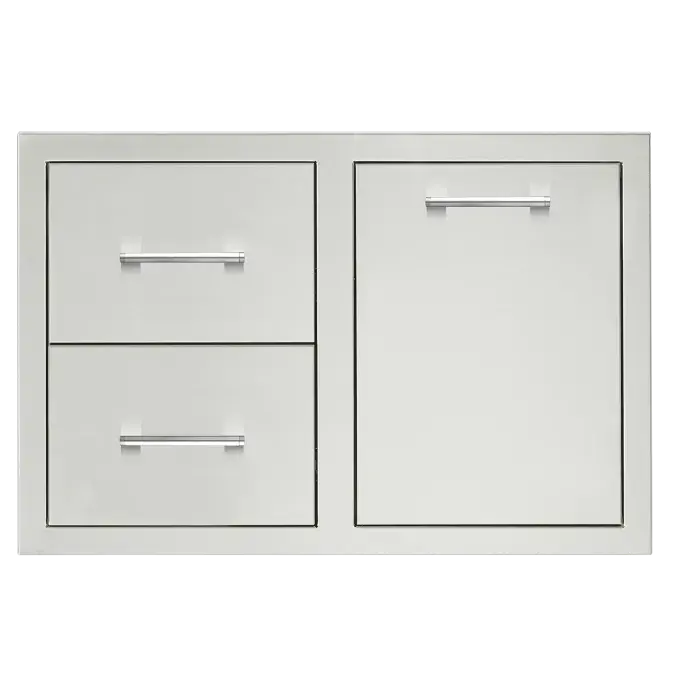 Trueflame 33-Inch Two-Drawer Configuration With Integrated Access Door 1