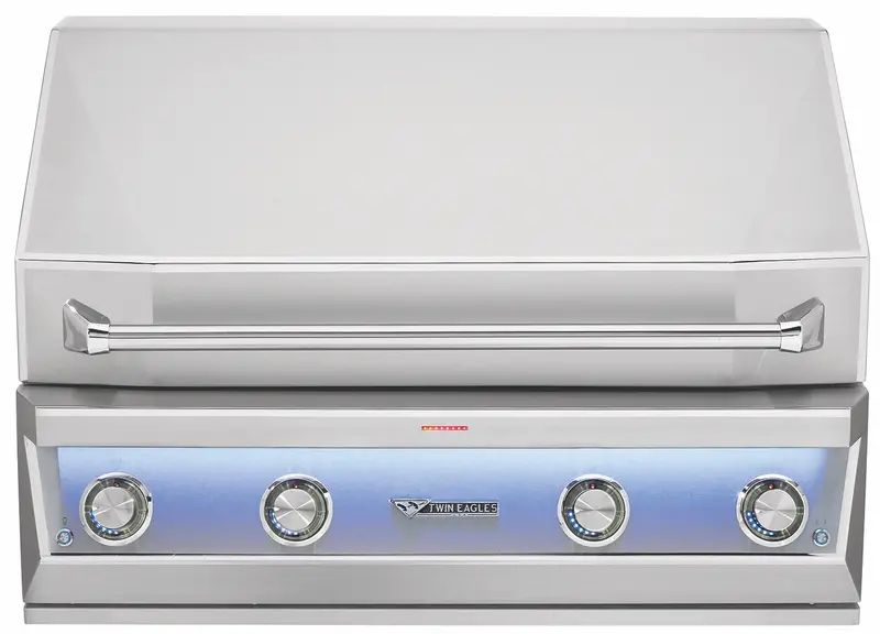 Twin Eagles Eagle One 36-Inch Super Premium Gas Grill – Black Glass Infrared Rotisserie & Sear Zone 1