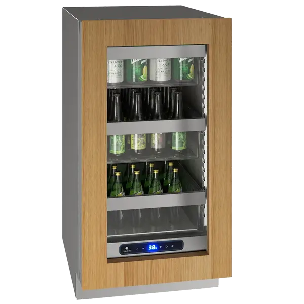 U-Line 18" Outdoor Refrigerator – Customizable Panel-Ready Glass Door 1